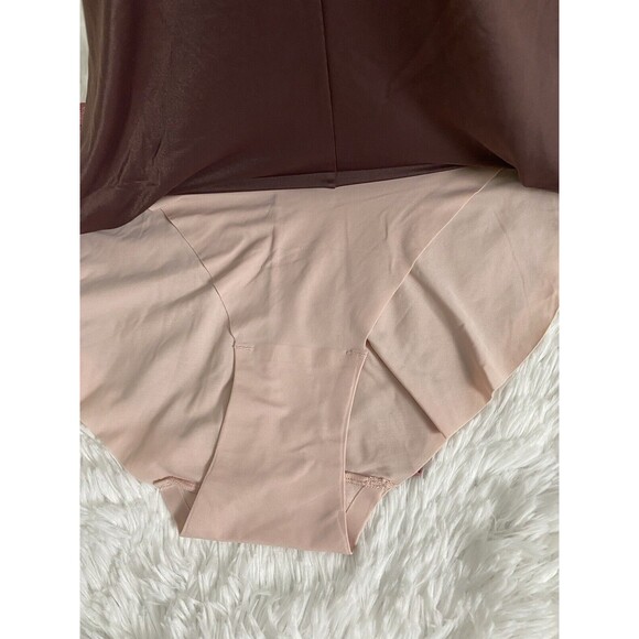 Tranquil & True Bikini Plus Size 2X Women's Lace Panties 3 Pack Brown Pink - Picture 8 of 10